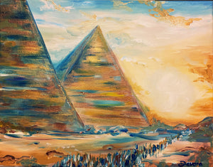 jews leaving egypt painting
